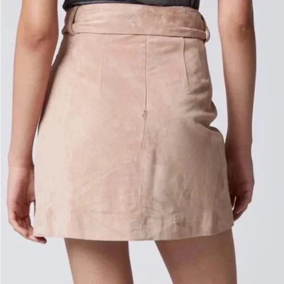 Blank NYC suede mini skirt blush pink size 25 - Picture 2 of 10